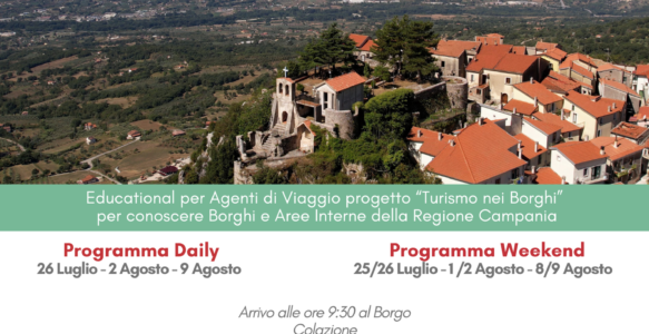 Progetto “Turismo nei Borghi 2026”: un viaggio alla scoperta dell’anima autentica della Campania